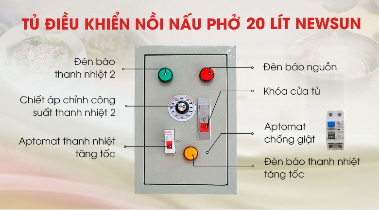 Tủ điều khiển nồi 20 lít