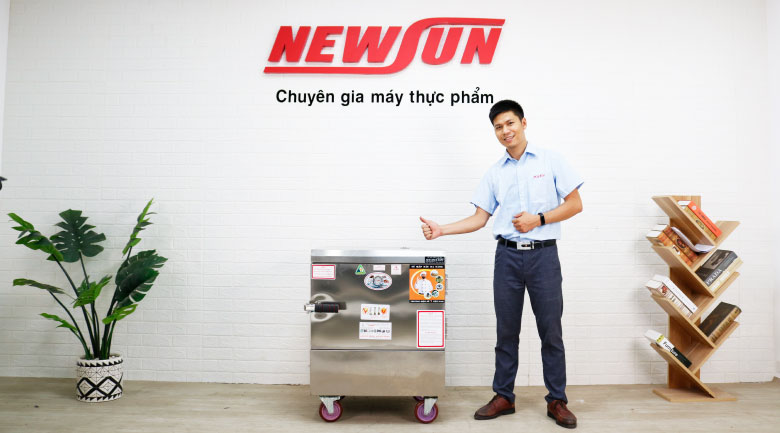 Tủ nấu cơm 8 khay dùng điện Việt Nam (32kg gạo/mẻ) - Ảnh 2