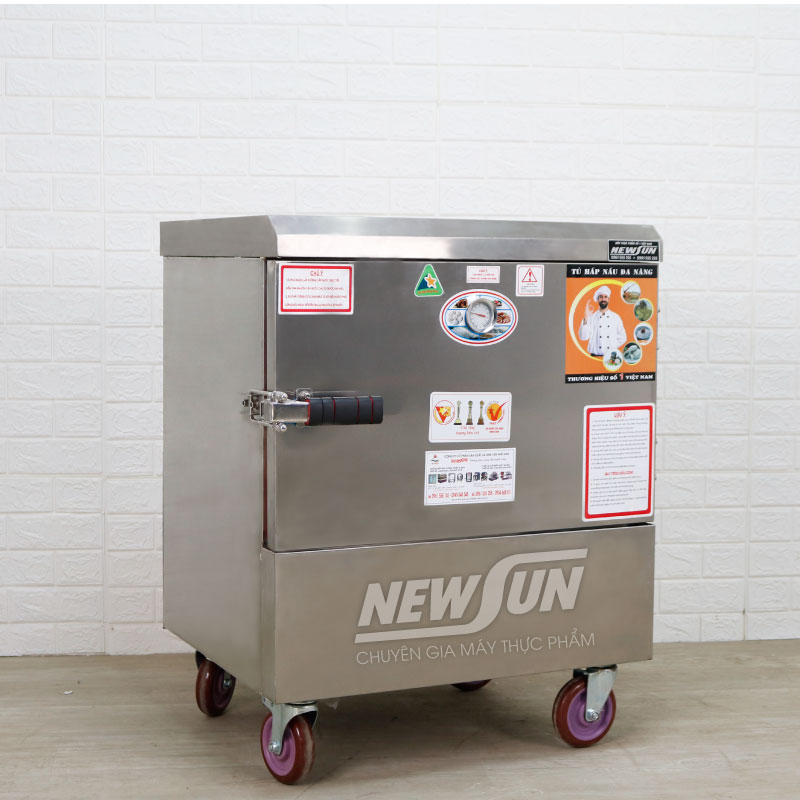 Tủ nấu cơm 8 khay dùng điện Việt Nam (32kg gạo/mẻ) - Ảnh 3